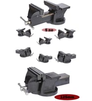 Moonshop Pro 125 Mm Özel Alışımlı Paslanmaz Dövme Çelik Sabit Tezgah Masa Mengenesi Profesyonel..