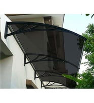 Sislon Kapı Üstü Pratik Sundurma 450 X 100 cm Siyah
