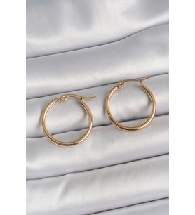 316 Çelik Gold Renk 22mm Kadın Halka Model Kadın Küpe 5886 - EEEEEE1684-5702