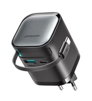 Joyroom JR-TCL02 Gan 65W Geri Çekilebilir Kablolu 2 Portlu Şarj Cihazı