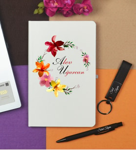 Kişiye Özel Defter Kalem ve Anahtarlık Hediye Seti