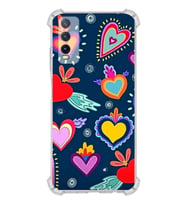 PrintiFy Vivo Y20S Uyumlu Retro Color 3 Baskılı Şeffaf Köşe Korumalı Antişok Kılıf