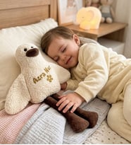 Kişiye Özel İsimli Peluş Oyuncak Ördek Uyku Arkadaşım Doğum Günü Hediyesi - Kız Erkek Çocuğa Hediye Bebek Hediyesi (Bej)