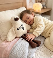 Kişiye Özel İsimli Peluş Oyuncak Ördek Uyku Arkadaşım Doğum Günü Hediyesi - Kız Erkek Çocuğa Hediye Bebek Hediyesi (Bej)
