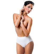 Düşük Bel Slip Şekillendirici Korse Silikonlu (Beyaz)