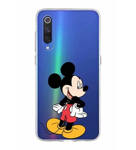 Xiaomi Mi 9 Uyumlu Kapak Mickey Mouse Tasarımlı Şeffaf Silikon Kılıf