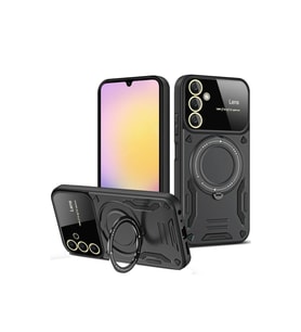 Galaxy A36 Kılıf Joy Lens Standlı Kapak - Siyah