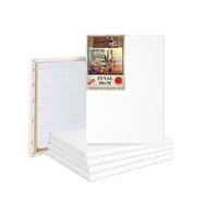 Tuval 50x70 Arkadan Zımbalı Astarlı 3 Adet Resim Tuvali 50*70 Öğrenci Tual Akrilik Boya Yağlı Boya İçin İdeal (Beyaz)