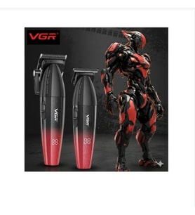 VGR V-640 Profesyonel Saç Sakal Kesme Makinesi 900 Prm Kırmızı 2 Lİ Set 500 - 9000 rpm'de çalışan sağlam bir çift hızlı motora ve sabit