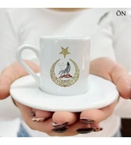 Özel Tasarım Özel Anlar Ay Yıldız Bozkurt Türk Kahve Fincanları