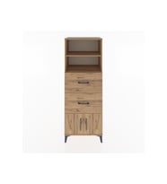 Hyperion Dolap 2 Raflı 2 Çekmeceli 2 Kapaklı 60x44x163 Çam-Çam