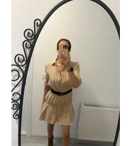 miyu kadın camel rengi elbise
