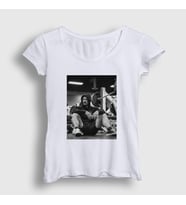 Presmono Kadın Beyaz Grayscale Gym Spor Chris Bumstead T-Shirt 358831tt (Beyaz)