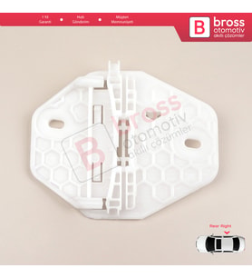 Renault Clio MK2 BB CB Thalia MK1 LB Symbol MK1 7700434304 İçin Arka Sağ Cam Kriko Plastiği