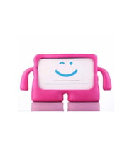 Fuchsia iPad Air 10.9" 10. Nesil ile Uyumlu kOkO Eğlenceli Karakterli Standlı Çocuk Tablet Kılıfı (Koyu Pembe)