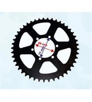 RX3 EVO ARKA DİŞLİ 520-45T İÇ 68 mm 6 DELİKLİ