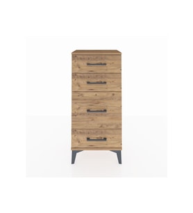 Arges Komodin 4 Çekmeceli 44x30x96 Çam-Çam