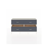 Arges Konsol 2 Raflı 4 Çekmeceli  176x30x99 Aytaşı-Çam/Antrasit