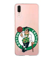 Huawei P20 Uyumlu Kapak Boston Celtics Tasarımlı Şeffaf Silikon Kılıf