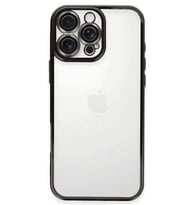 Apple iPhone 16 Pro Uyumlu Kılıf Lensli Silikon - Siyah
