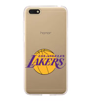 Huawei Honor 7s Uyumlu Kapak LA Lakers Tasarımlı Şeffaf Silikon Kılıf