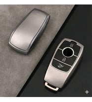 Mercedes E Seri 2017-2020 Uyumlu Smart 3 Buton Silikon Oto Anahtar Kumanda Kabı Kılıf Gri
