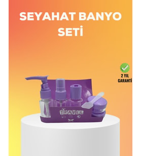 Northcity 5 Parça Seyahat Bakım Seti Sızdırmaz Şeffaf Kapaklı 30ml - Pratik ve Hafif