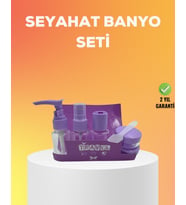 Northcity 5 Parça Seyahat Bakım Seti Sızdırmaz Şeffaf Kapaklı 30ml - Pratik ve Hafif