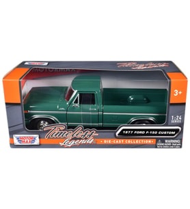 Motormax 1977 Ford F-150 Custom Pickup Yeşil 1/24 Model Araba