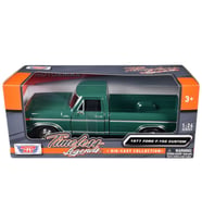 Motormax 1977 Ford F-150 Custom Pickup Yeşil 1/24 Model Araba