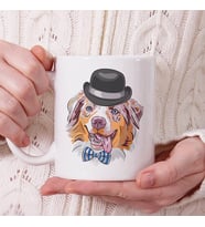 Dog In A Hat Tasarım Kupa Bardak