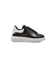Ayakmod Siyah Hakiki Deri Erkek Sneaker Premium 02028 M (Beyaz - Pera)