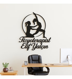 Fizyoterapistlere Özel Metal Duvar Dekoru - Kişiye Özel Duvar Tablosu