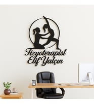 Fizyoterapistlere Özel Metal Duvar Dekoru - Kişiye Özel Duvar Tablosu