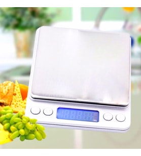 RiverWorld Elektronik 3 kg Kapasiteli Dijital Hassas Kantar Mutfak Tartısı Terazi