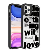 Apple iPhone 11 Pro Kılıf Aynalı Desenli Kamera Korumalı Parlak Zore Mirror Kılıf Love