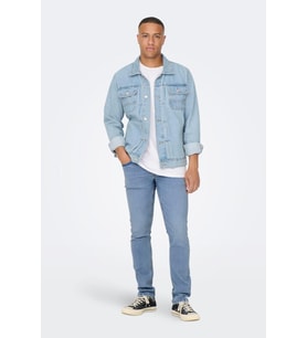 ONSLOOM SLIM 7899 EY BOX JEANS (Açık Mavi)