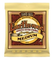 Ernie Ball P02002 Earthwood Medium 80/20 Bronze 0.13 - 0.56 Akustik Gitar Teli