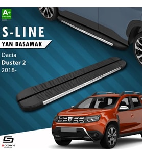 S-Dizayn Dacia Duster 2 S-Line Krom Yan Basamak 183 Cm 2018-2023 A+ Kalite