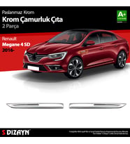 Renault Megane 4 Krom Çamurluk Sinyal Çıtası 2 Prç. 2016-2020