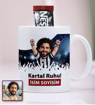 BBaskı TASARLANABİLİR Kişiye Özel Fotoğraflı Karikatür Siyah-Beyaz Taraftar Kupa Bardak 330 ml Kartal Ruhu! İsim Soyisim A Kalite Premium Porselen (%80/%20) Kalıcı Baskı (Net Detay/Canlı Renkler) Bulaşık Makinesinde Yıkanabilir