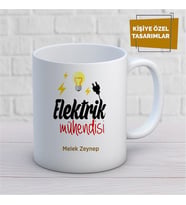 Kişiye Özel İsim Yazılabilir Elektrik Mühendisi Kupa Bardak