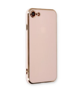 Apple İphone 7 Kılıf Volet Silikon - Pembe