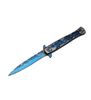 Metal Güllü Çakı Blue Marka:Sibirya Ürün Kodu: HC012 BL 22,5 CM
