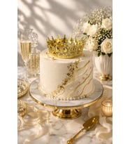 Gold Taç Pasta Süsü & Dekoratif Taç Parti Malzemeleri