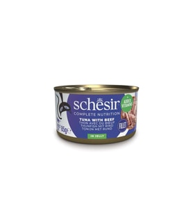 Schesir C141 Ton Balık ve Sığır Etli Jöleli Kedi Konservesi 85 Gr