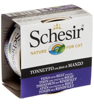 Schesir C141 Ton Balık ve Sığır Etli Jöleli Kedi Konservesi 85 Gr