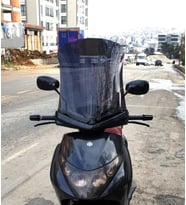 MOTOCAM Piaggio Beverly 250 Ön Cam 2005-2007 Model 53cm Siyah Renkli 4mm UZUN