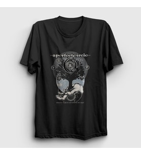 Presmono Unisex Siyah San Antonio A Perfect Circle T-Shirt 455750tt