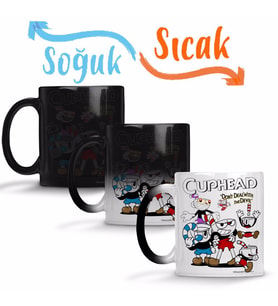 Cuphead One Sihirli Kupa Bardak Porselen